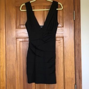Black bodycon dress. Twenty21